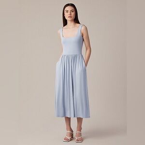 Hudson North Gathered Waist Midi Dress 2X Baby Blue Flowy Dress